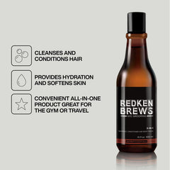 3-IN-1 SHAMPOO, CONDITIONER AND BODY WASH